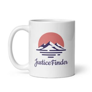 White glossy mug - JF Logo
